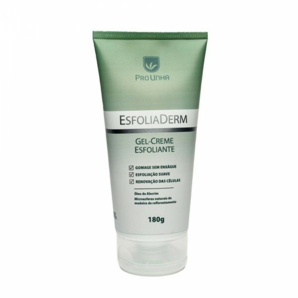 EsfoliaDerm 180g Pro Unha - Esfoliante Facial com Microesferas Naturais e Ação Hidratante